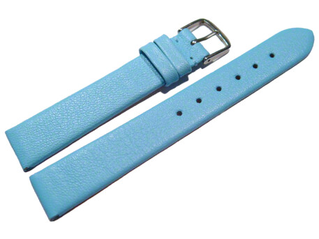 Uhrenarmband - echt Leder - mit Clip für feste Stege - dunkelblau